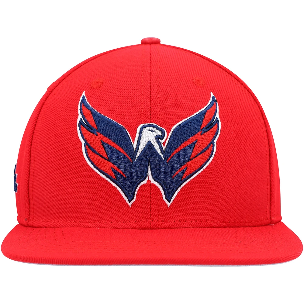 Casquette snapback Pro Standard Washington Capitals Core Classic Logo rouge pour homme