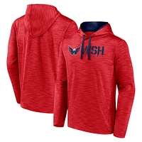 Men's  Red Washington Capitals Head Start Pullover Hoodie