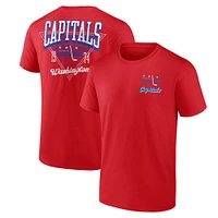 T-shirt rouge pour homme Washington Capitals Never Over