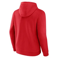 Men's Red Washington Capitals Primary Logo Pullover Hoodie