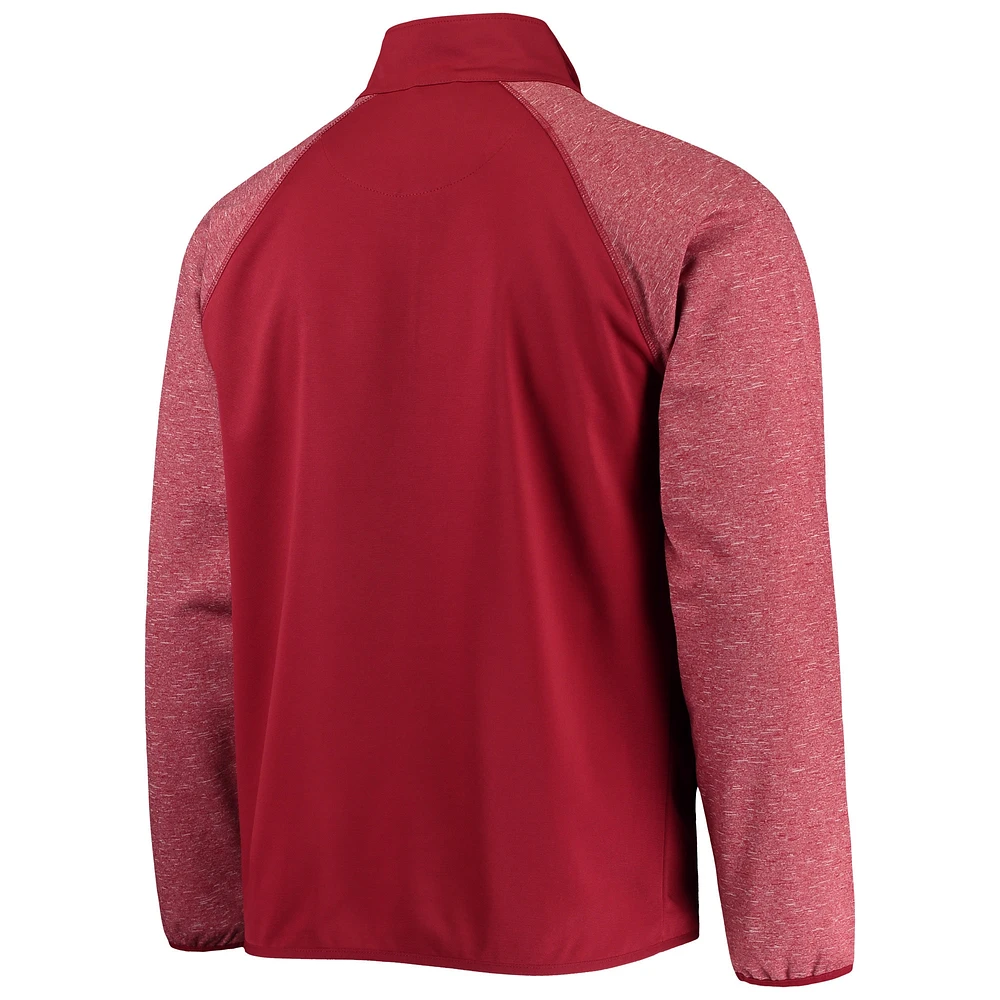 Haut à demi-glissière raglan transitionnel des Capitals de Washington Starter rouge pour homme