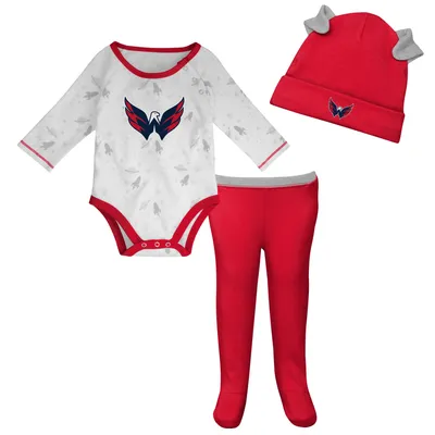 Atlanta Braves Newborn & Infant Dream Team Bodysuit, Hat & Footed Pants Set  - Navy/White