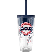 Gobelet classique Tervis Washington Capitals de 24 oz avec couvercle à paille