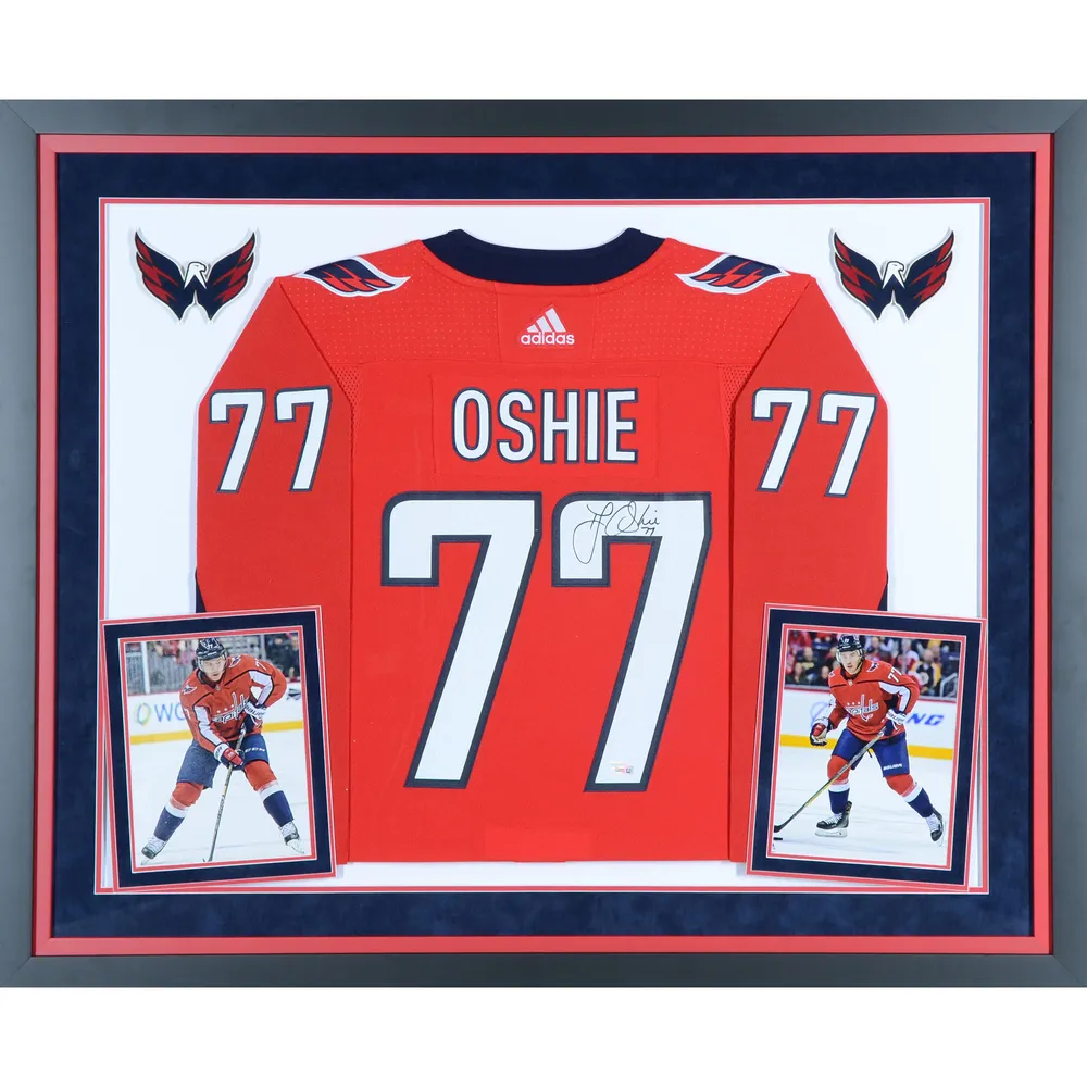 T.J. Oshie Washington Capitals Autographed 2018 Stanley Cup Champions White  Adidas Authentic Jersey with 2018 Stanley Cup Final Patch