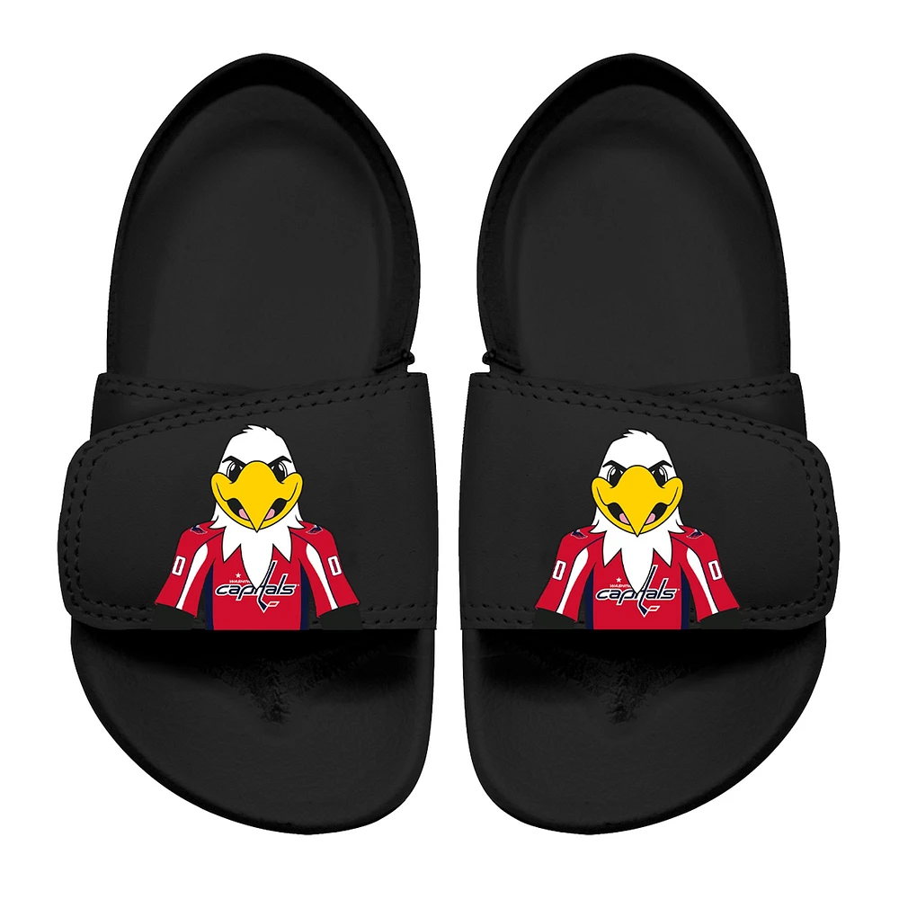 Toddler ISlide Black Washington Capitals Mascot Slide Sandals