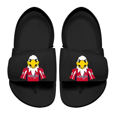 Toddler ISlide Black Washington Capitals Mascot Slide Sandals