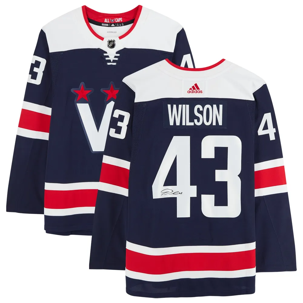 Women's Fanatics Branded Tom Wilson Navy Washington Capitals Alternate 2020/21 Premier Breakaway Player Jersey