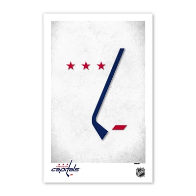 Washington Capitals 11" x 17" Minimalist Logo Poster Print