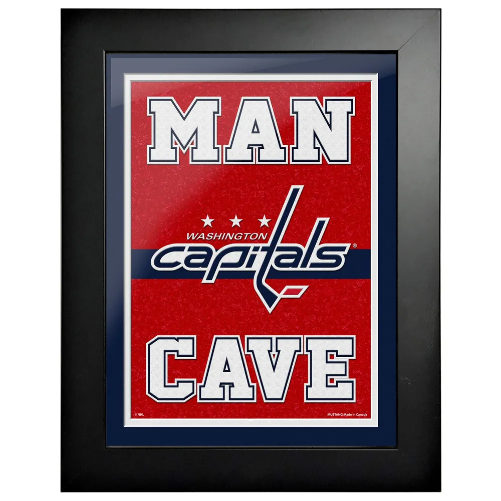 Capitals de Washington - oeuvre encadrée Man Cave 12 `` x 16 ''