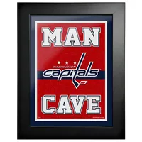 Capitals de Washington - oeuvre encadrée Man Cave 12 `` x 16 ''