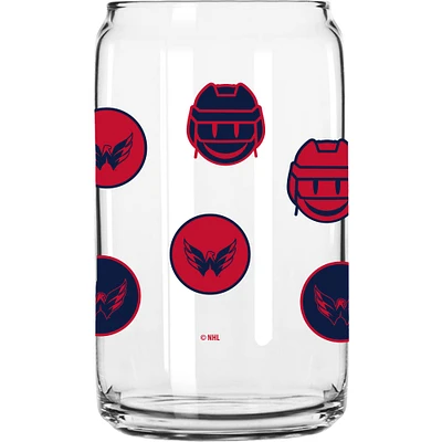 Capitales de Washington 16oz. Verre de canette smiley