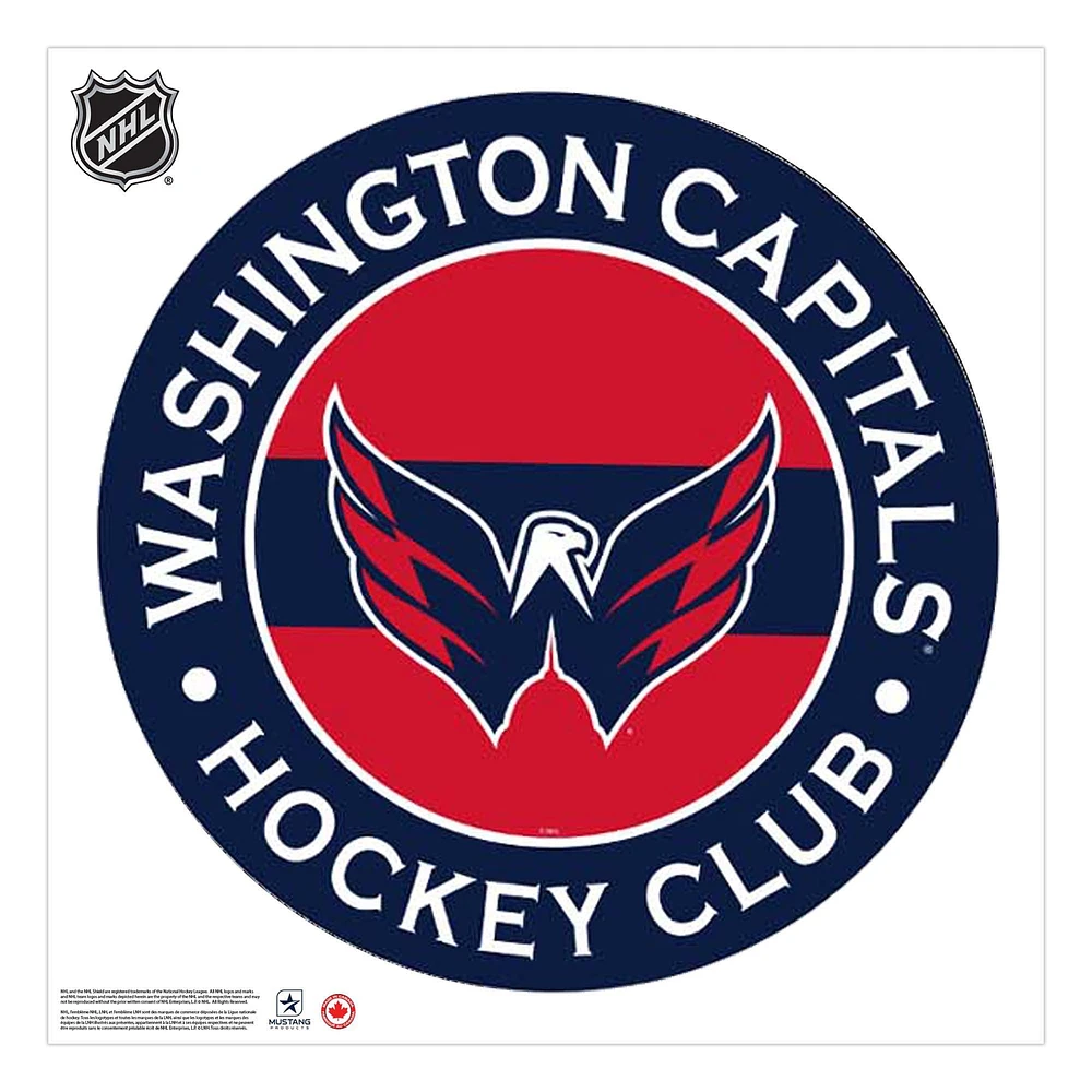 Washington Capitals - 36'' x 36'' Team Repositional Stripe Design Vinyl Wall Decal