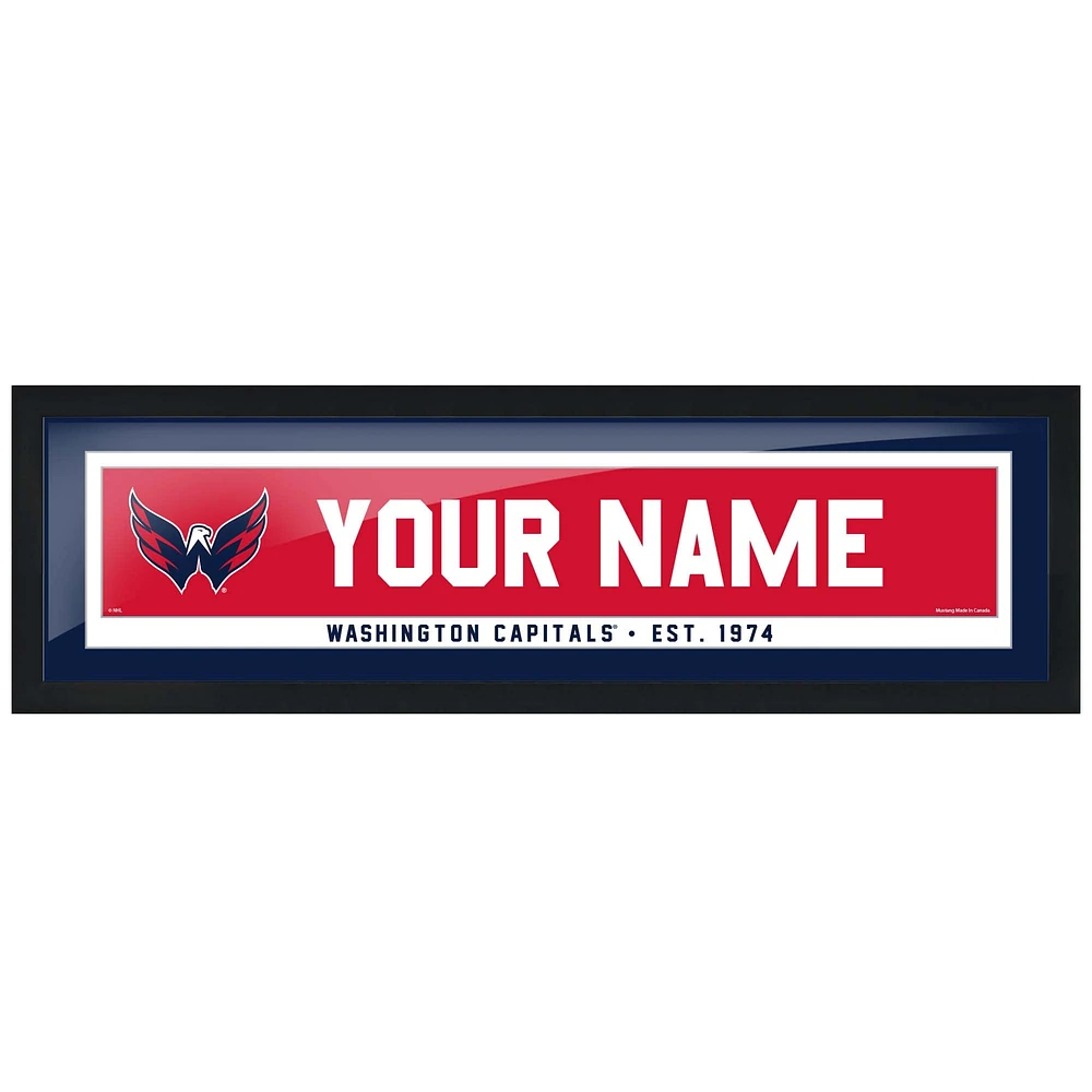 Washington Capitals - 6'' x 22'' Team Personalization Picture Frame