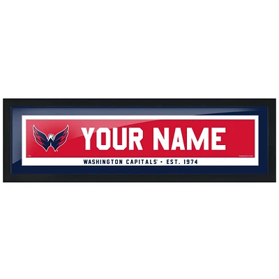 Washington Capitals - 6'' x 22'' Team Personalization Picture Frame