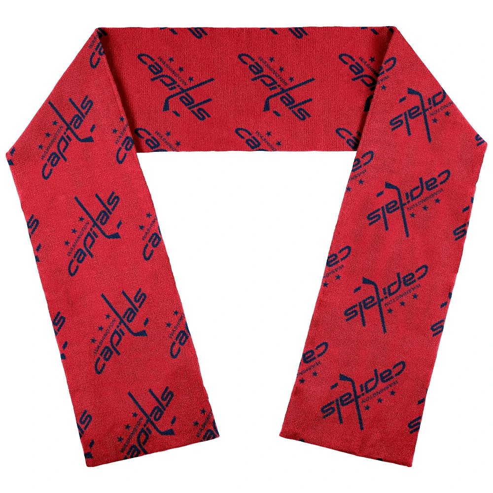 WEAR by Erin Andrews Foulard avec le mot-symbole de l'équipe des Capitals de Washington