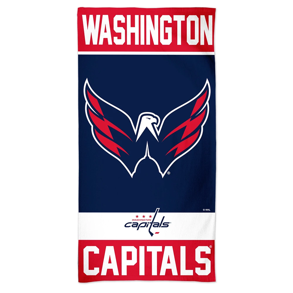 Serviette de plage en fibre WinCraft Washington Capitals 30" x 60"