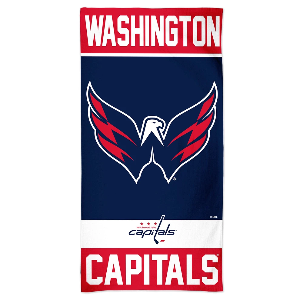 Serviette de plage en fibre WinCraft Washington Capitals 30" x 60"