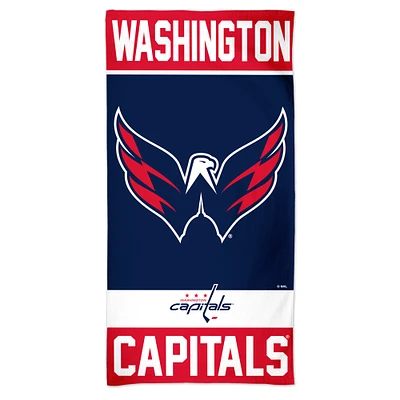 Serviette de plage en fibre WinCraft Washington Capitals 30" x 60"