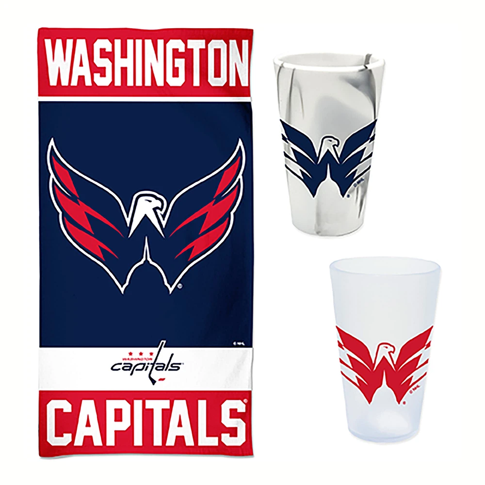 Pack d'accessoires pour la journée à la plage WinCraft Washington Capitals