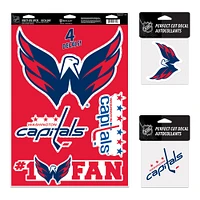 Pack de décalcomanies WinCraft Washington Capitals