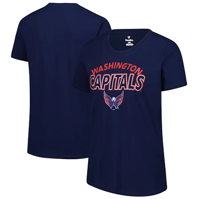 Women's Fanatics  Navy Washington Capitals Risk T-Shirt