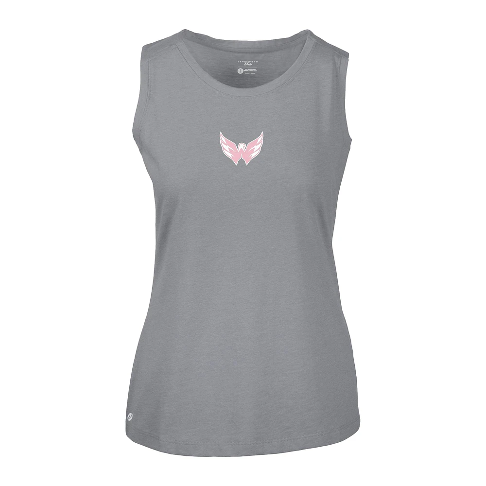 Débardeur gris à logo Macy Core pour la fête des mères Washington Capitals femme Levelwear