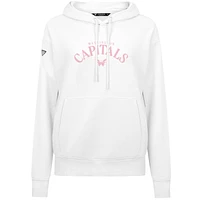 Women's Levelwear  White Washington Capitals Mother's Day Adorn Pullover Hoodie