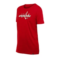 Women's New Era  Red Washington Capitals Glam Game Floral T-Shirt
