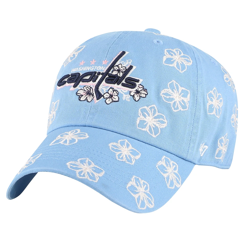 Casquette réglable '47 bleu clair Washington Capitals Confetti Clean Up pour femmes