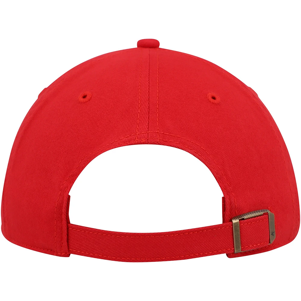 Casquette ajustable Miata Clean Up de l'équipe des Capitals de Washington '47 rouge pour femme