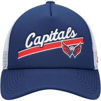 Women's adidas Navy/White Washington Capitals Foam Trucker Snapback Hat