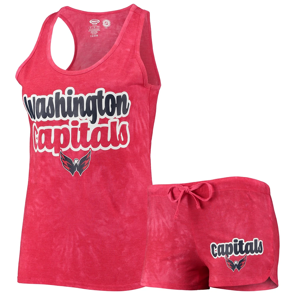 Ensemble débardeur et short à dos nageur Billboard des Capitals de Washington Concepts Sport pour femme, rouge