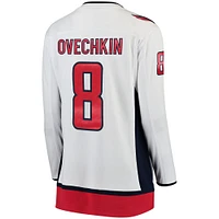 Fanatics Branded Alexander Ovechkin Blanc Maillot de joueur l'échappée des Capitals Washington