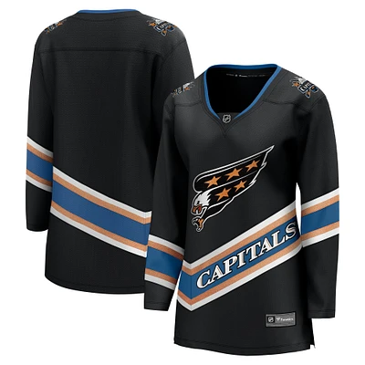 Maillot Breakaway alternatif du 50e anniversaire des Washington Capitals pour femmes Fanatics Black