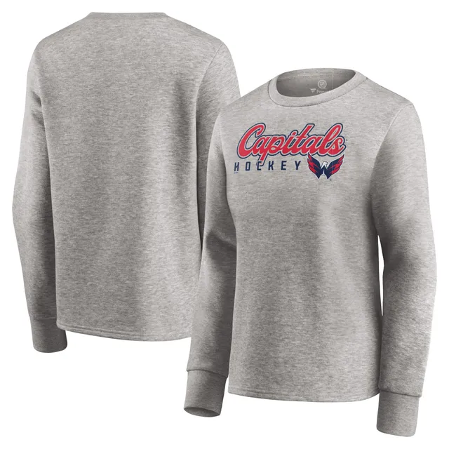 Lids Boston Red Sox Fanatics Branded Women's Script Favorite Pullover Hoodie  - Heather Gray