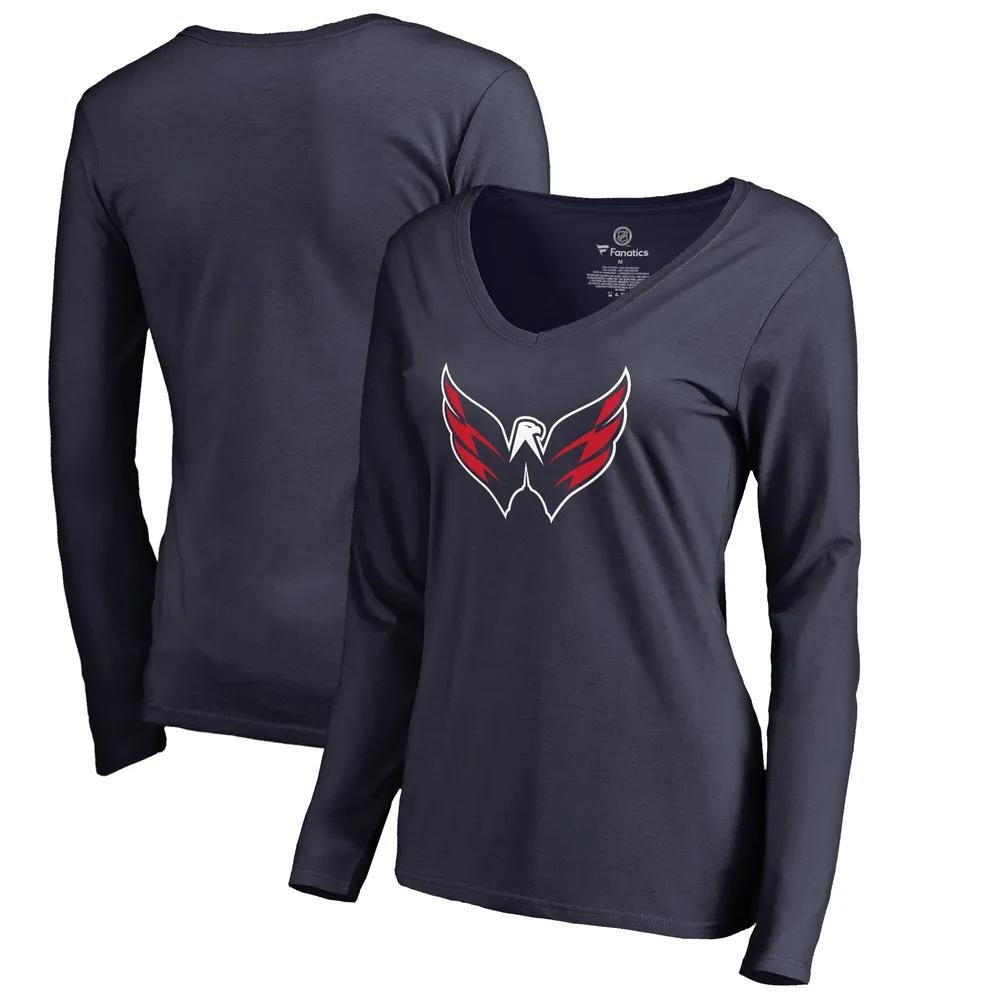 NFL Women's Long Sleeve V-Neck Tee, Size Small, Washington