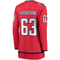 Women's Fanatics Ivan Miroshnichenko Red Washington Capitals Home Premier Breakaway Player Jersey