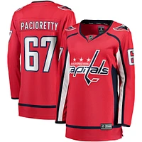 Maillot de joueur échappé à domicile Fanatics Max Pacioretty des Capitals Washington, rouge pour femmes