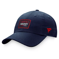 Casquette ajustable authentique Pro Rink Fanatics pour femmes, bleu marine, Washington Capitals