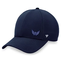 Casquette ajustable structurée authentique Pro Road Washington Capitals Fanatics pour femmes, bleu marine