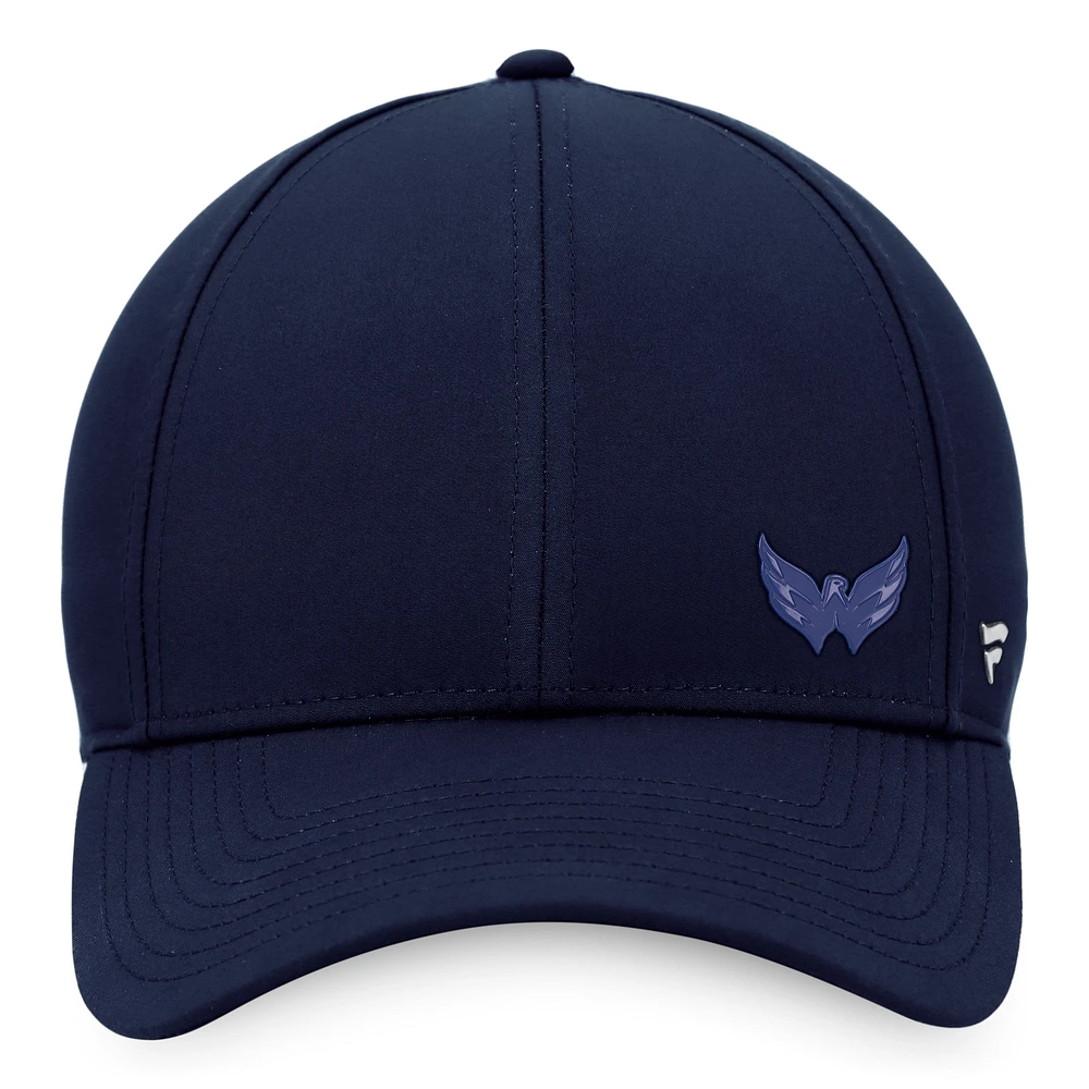 Casquette ajustable structurée authentique Pro Road Washington Capitals Fanatics pour femmes, bleu marine