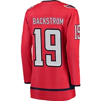 Maillot de joueur échappé à domicile Fanatics Nicklas Backstrom rouge pour femmes