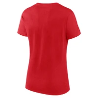 Ensemble t-shirt et short fanatiques pour femmes, rouge/gris chiné, Washington Capitals Script