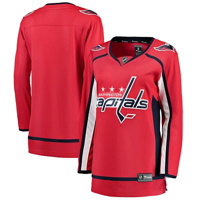 Maillot Fanatics pour femmes, rouge, Breakaway des Capitals de Washington, domicile