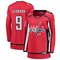 Women's Fanatics Ryan Leonard Red Washington Capitals Home Breakaway Player Jersey