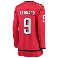 Women's Fanatics Ryan Leonard Red Washington Capitals Home Breakaway Player Jersey