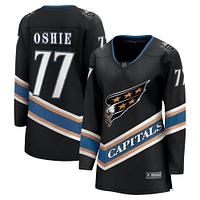 Maillot de joueur alternatif Premier Breakaway du 50e anniversaire des Washington Capitals TJ Oshie pour femmes Fanatics Black