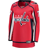 Maillot de joueur échappé des Capitals Washington Fanatics TJ Oshie pour femmes, rouge