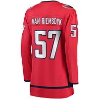 Women's Fanatics Trevor van Riemsdyk Red Washington Capitals Home Breakaway Jersey