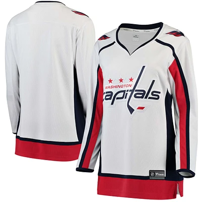 Fanatics pour femmes de marque White Washington Capitals Away Breakaway - Maillot vierge